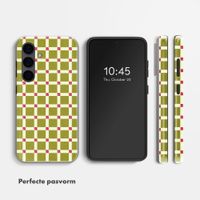 Selencia Vivid Backcover Samsung Galaxy S24 - Check This Olive