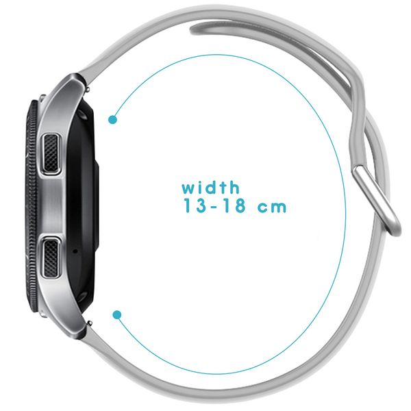 imoshion Siliconen bandje Samsung Galaxy Watch 4 / 5 / 6 / 7 / FE (20 mm) - Lichtgrijs