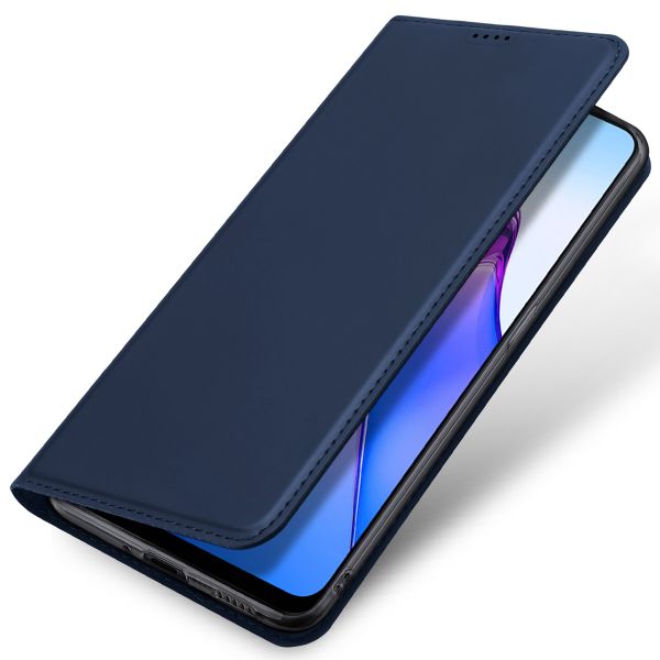 Dux Ducis Slim Softcase Bookcase Oppo Reno 8 5G - Donkerblauw