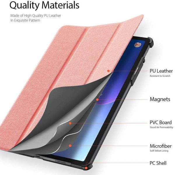 Dux Ducis Domo Bookcase Lenovo Tab P11 Pro (2nd gen) - Roze