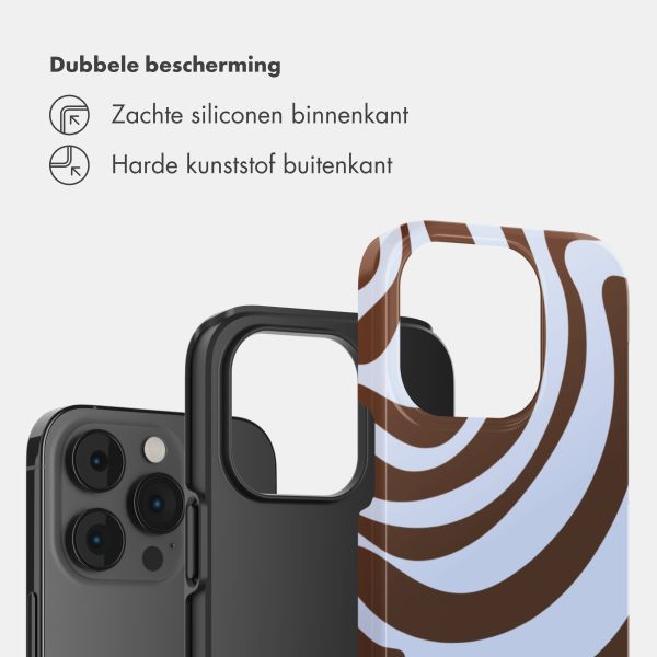 Selencia Vivid Backcover Apple iPhone 14 Pro - Dream Swirl Chocolate