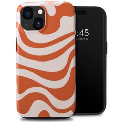 Selencia Vivid Backcover iPhone 15  - Dream Swirl Orange