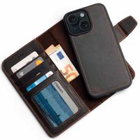 Wachikopa Magic Bookcase 2-in-1 iPhone 15 - Dark Brown