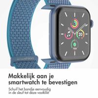 imoshion Nylon⁺ bandje Apple Watch Series 1 t/m 9 / SE (38/40/41 mm) | Series 10 (42 mm) - Marine Blue