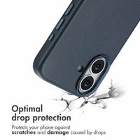 Accezz Leather Back Cover with MagSafe Apple iPhone 17 - Nightfall Blue