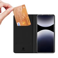 Dux Ducis Slim Softcase Bookcase Xiaomi Redmi Note 14 Pro (4G) - Zwart