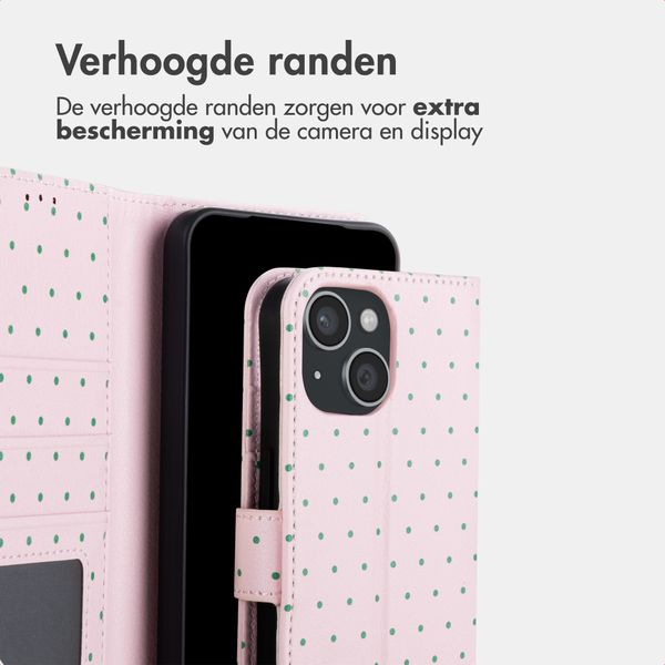 imoshion Design Bookcase Apple iPhone 15 - Happy Dots