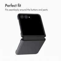 Accezz Grid Back Cover Samsung Galaxy Z Flip 8 - Black