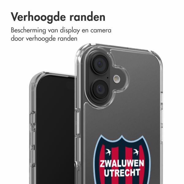 Clear Backcover Apple iPhone 16 - Zwaluwen Utrecht '11