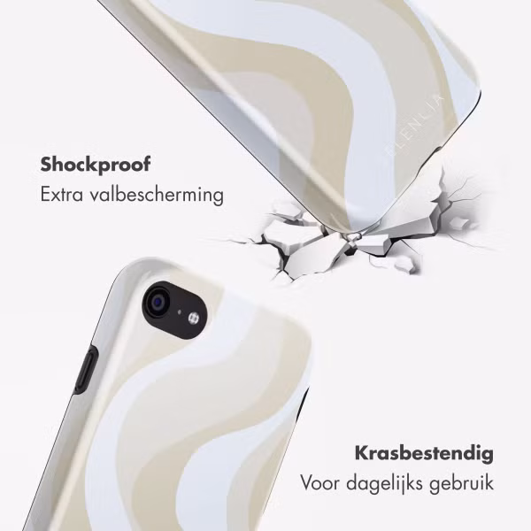 Selencia Vivid Backcover Apple iPhone SE (2022 / 2020) / 8 / 7 - Desert Waves Beige