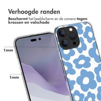 imoshion Design hoesje Apple iPhone 14 Pro Max - Retro Blue Flowers