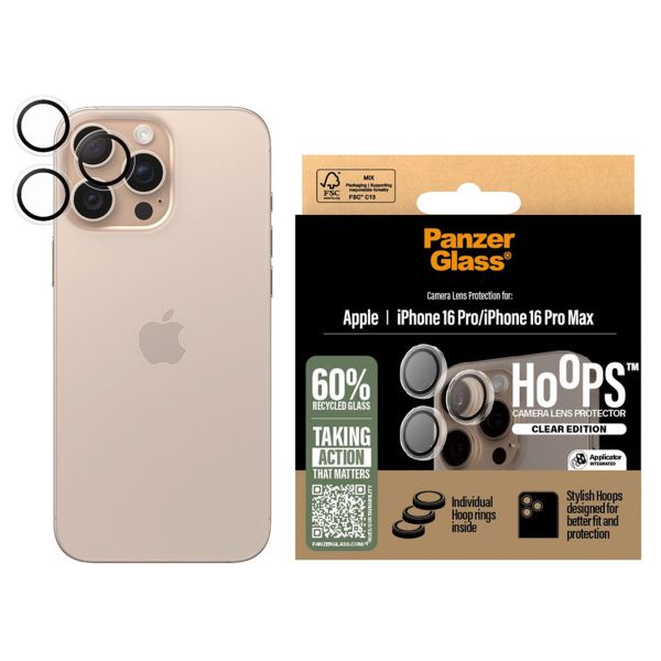 PanzerGlass Camera Protector Hoop Optic Rings Apple iPhone 16 Pro / 16 Pro Max