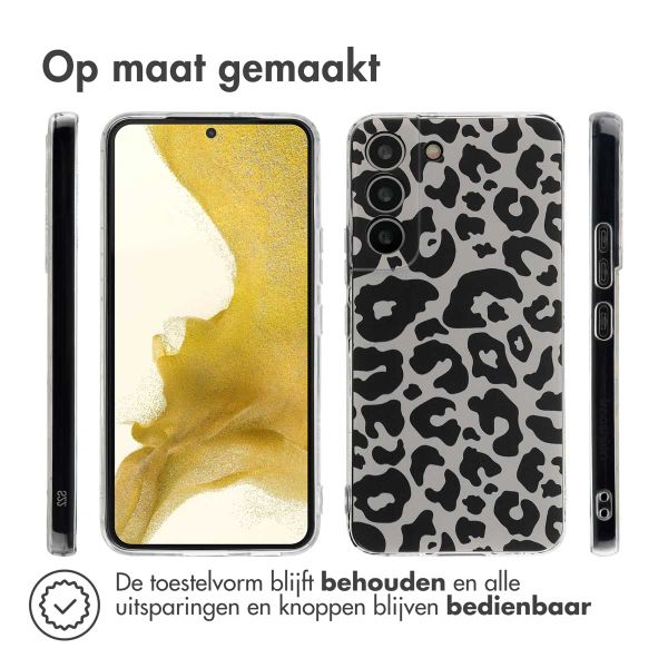 imoshion Design hoesje Samsung Galaxy S22 - Leopard Transparent