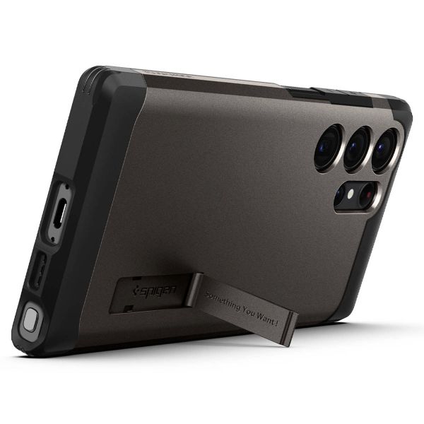 Spigen Tough Armor Backcover Samsung Galaxy S23 Ultra - Gunmetal