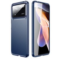 imoshion Carbon Softcase Backcover Xiaomi Poco X4 Pro - Blauw