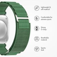 Accezz Nylon Alpine Band Apple Watch | 44/45/46/49 mm - Olive Green