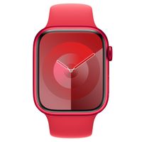 Apple Sport Band Apple Watch Series 1 t/m 10 / SE / Ultra (2) (44/45/46/49 mm) - Maat M/L - Red