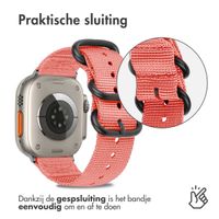 imoshion Nylon bandje Apple Watch Series 1-10 / SE / Ultra (2) - 42/44/45/46/49 mm - Roze