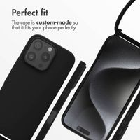 imoshion Silicone Case with Strap Apple iPhone 16 Pro - Black