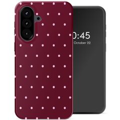 Selencia Vivid Backcover Samsung Galaxy A57 (5G) - Happy Dots Burgundy