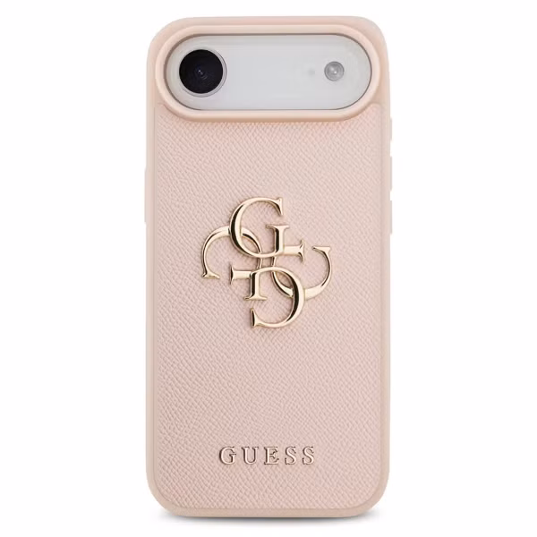 Guess Big 4G Logo Backcover Grained Apple iPhone Air - Roze