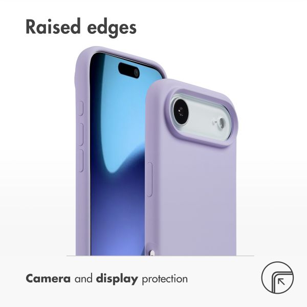 Accezz Liquid Silicone Back Cover with MagSafe Apple iPhone Air - Purple