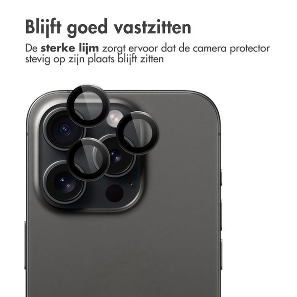imoshion 2 Pack Camera lens protector Apple iPhone 15 Pro / 15 Pro Max - Black Titanium