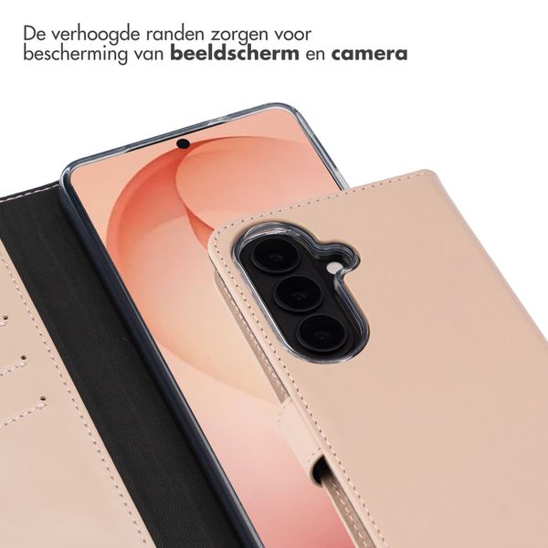 Selencia Echt Leren Bookcase Samsung Galaxy S26 Plus - Dusty Pink