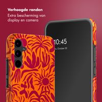 Selencia Vivid Backcover Samsung Galaxy A34 (5G) - Tropical Vibes Apricot