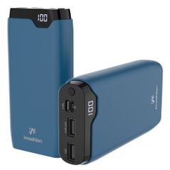 imoshion Powerbank 20.000 mAh - 22,5W Snellader - USB-C / USB-A - Blauw