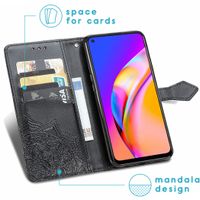 imoshion Mandala Bookcase Oppo A94 (5G) - Zwart