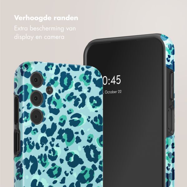 Selencia Vivid Tough Backcover Samsung Galaxy A15 - Wild Spots Light Blue