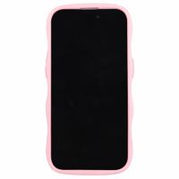 Holdit Wavy Case Apple iPhone 15 Pro Max - Transparent / Pink