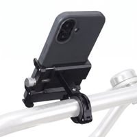 imoshion Aluminium Telefoonhouder Fiets - Lichtgewicht - Universeel - Zwart