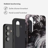 Selencia Vivid Backcover Samsung Galaxy S24 - Chic Marble Black