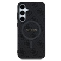Guess Classic 4G Logo Backcover met MagSafe Samsung Galaxy S25 Plus - Zwart