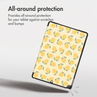 imoshion Design Trifold Case Apple iPad 9 (2021) 10.2 inch / iPad 8 (2020) 10.2 inch / iPad 7 (2019) 10.2 inch - Citrus Dream