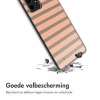 imoshion Design hoesje Samsung Galaxy A52(s) (5G/4G) - Striped peach reverse