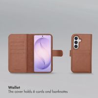 Selencia Olyn Detachable Bookcase with MagSafe Samsung Galaxy S26 - Brown