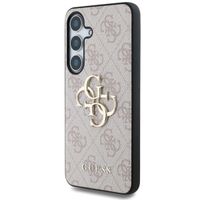 Guess 4G Metal Logo Backcover Samsung Galaxy S25 - Roze