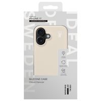 iDeal of Sweden Silicone Case met MagSafe Apple iPhone 17 - Cloud Dancer