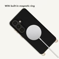 Selencia Rivièra MagSafe Back Cover with detachable hooks Samsung Galaxy S26 - Velvet Black