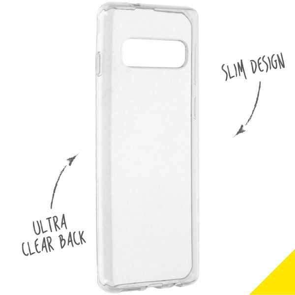 Accezz Clear Backcover Samsung Galaxy S10 - Transparant