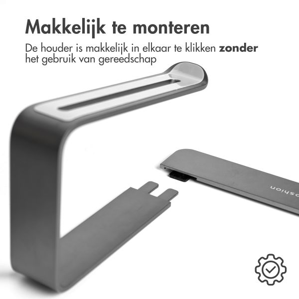 imoshion Aluminium Laptop Stand - Laptop standaard - Bureau - Universeel - Donkergrijs