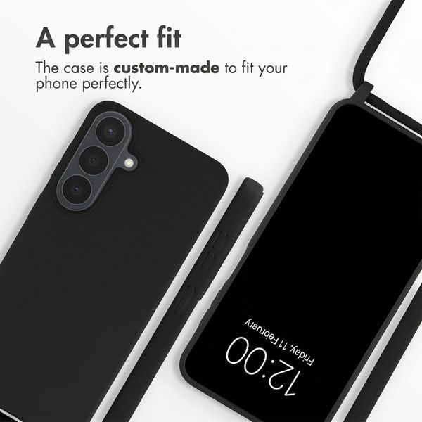 imoshion Silicone Case with Strap Samsung Galaxy S26 FE - Black