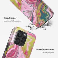 Selencia Vivid Back Cover with MagSafe Apple iPhone 15 Pro - Marble Pink