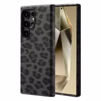 Selencia Sabi Backcover Panterprint met MagSafe Samsung Galaxy S24 Ultra - Midnight Black