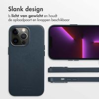 Accezz MagSafe Leather Backcover Apple iPhone 13 Pro - Nightfall Blue