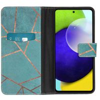 imoshion Design Softcase Bookcase Samsung Galaxy A53 - Blue Graphic