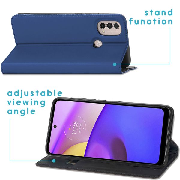 imoshion Slim Folio Bookcase Motorola Moto E30 / E40 - Donkerblauw